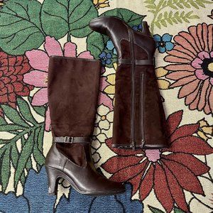 Knee High Brown Suede Boots